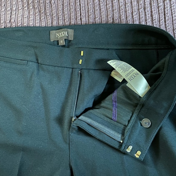 NYDJ Slim Trouser Pants - size 12 Navy Blue - Picture 5 of 7